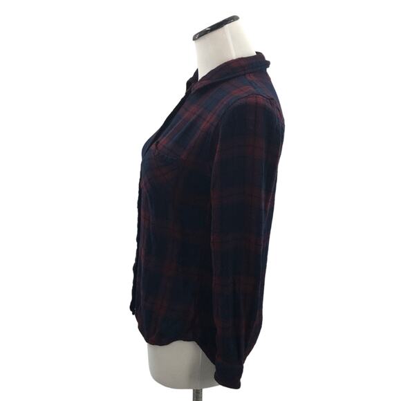 Rails Red Plaid Button Down Blue Flannel Shirt - Picture 6 of 10